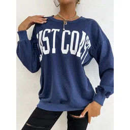 StyleCast x Revolte Women Typography Printed Round Neck Pullover Sweatshirt-picture-36