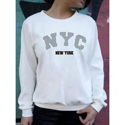 StyleCast x Revolte Women Typography Printed Round Neck Pullover Sweatshirt-picture-38