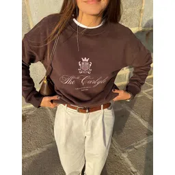 StyleCast x Revolte Women Typography Printed Round Neck Pullover Sweatshirt-picture-11