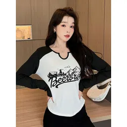 StyleCast x Revolte Women Typography Printed Round Neck Top-picture-12