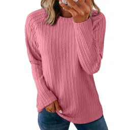 StyleCast x Revolte Women's Ribbed Raglan Full Sleeve Regular Top-picture-29