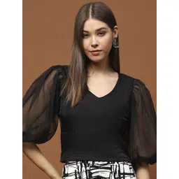 StyleCast X SERA Puff Sleeve Crop Top-picture-38