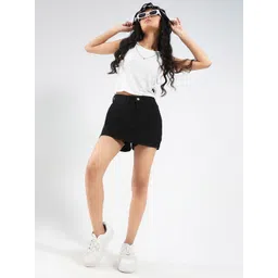 StyleCast X SERA Women Denim Mini Skort-picture-12