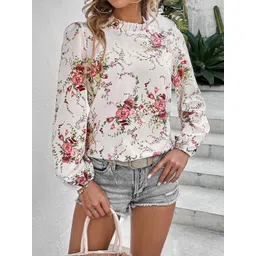 Stylecast X Slyck Floral Printed High Neck Top-picture-36