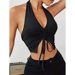 Stylecast X Slyck Halter Neck Styled Back Top image 5