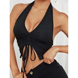 Stylecast X Slyck Halter Neck Styled Back Top image 2