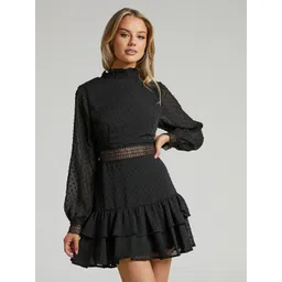 Stylecast X Slyck Ruffled Fit & Flare Dress-picture-12