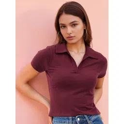 Stylecast X Slyck Shirt Style Crop Top-picture-26