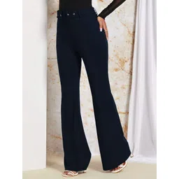 Stylecast X Slyck Solid Belted Flared Trouser image 2