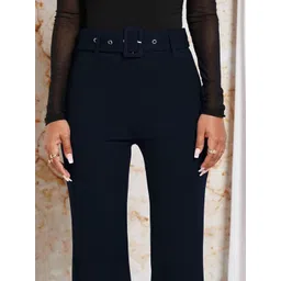 Stylecast X Slyck Solid Belted Flared Trouser image 4