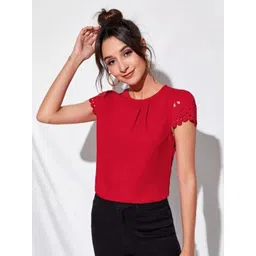 Stylecast X Slyck 
Solid Round Neck Top image 1