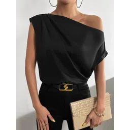 Stylecast X Slyck Women Solid One Shoulder Regular Top-picture-33