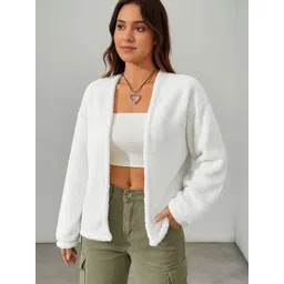 Stylecast X Slyck Women Solid Open Front Fur Shrug-picture-36