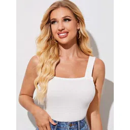 Stylecast X Slyck Women Solid Shoulder Straps Crop Top-picture-28