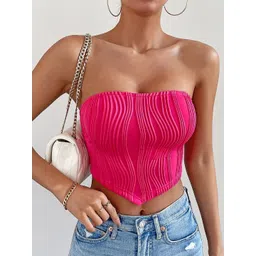 Stylecast X Slyck Women Tube Solid Off-Shoulder Crop Top-picture-24