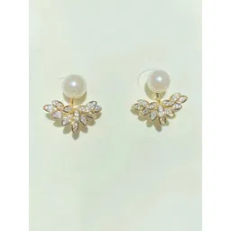 styledose 925 Sterling Silver Stones Studded Pearls Beaded Dual-Wear Korean Studs-picture-21