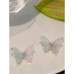 styledose Rhinestone Studded Butterfly Shaped Studs Earrings-picture-11