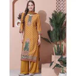 Stylee LIFESTYLE Floral Printed Pure Silk Unstitched Dress Material-picture-41