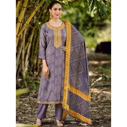 Stylee LIFESTYLE Printed Viscose Rayon Unstitched Dress Material-picture-33