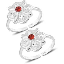 styleejewel Sterling Silver Toe Rings for Women | 925 Pure Chandi Bichiya Traditional Design Indian Toe Rings for Women Stylish (SJTR52)-picture-48