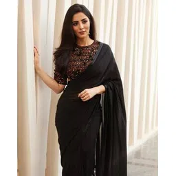 styleelite Women Georgette Saree with Patch Border-picture-49