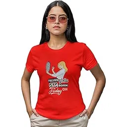 styleence Birthday-Focused Printed Women Round Neck Half Sleeve Cotton T-Shirt-picture-11