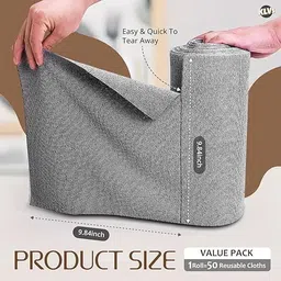 styleloop 20 PCS KITCHEN WIPES ROLLER (GREY)-picture-39