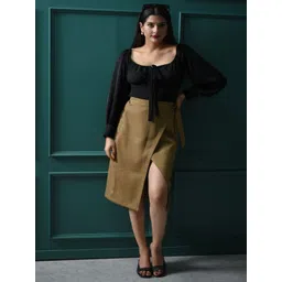 STYLESHIFT Straight Knee Length Skort-picture-31