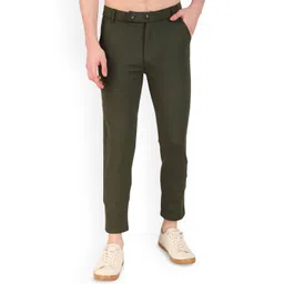 STYLESO Men Slim Fit Mid-Rise Cropped Trousers-picture-27