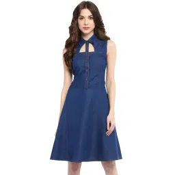 StyleStone Blue Regular Fit A Line Dress-picture-40