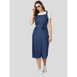 StyleStone Blue Regular Fit Shift Dress-picture-26