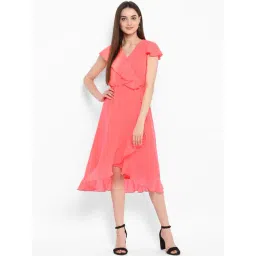 StyleStone Coral Regular Fit High Low Dress-picture-26