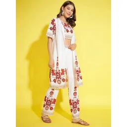 StyleStone Floral Printed Top With Shrug & Trouser-picture-12
