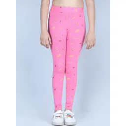 StyleStone Girls Pink Printed Tights-picture-36