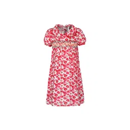 StyleStone Girls White Printed A-Line Dress-picture-25