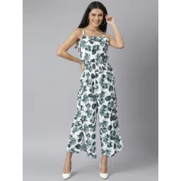 StyleStone Green & White Floral Print Jumpsuit-picture-12