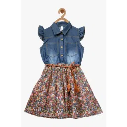 StyleStone Kids Multicolor Printed Dress-picture-32