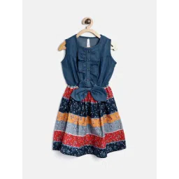 Stylestone Kids Multicolor Striped Dress-picture-32