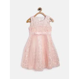 Stylestone Kids Peach Lace Dress-picture-19
