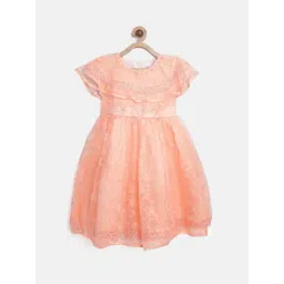 Stylestone Kids Peach Lace Dress-picture-33