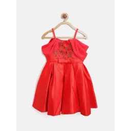 Stylestone Kids Red Embellished Dress-picture-34