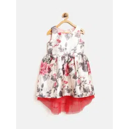 Stylestone Kids White Floral Print Dress-picture-28