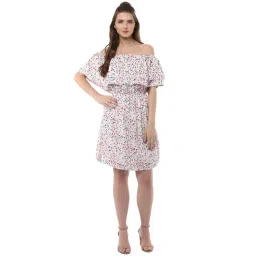 StyleStone Multicolor Floral Print Fit & Flare Dress-picture-46