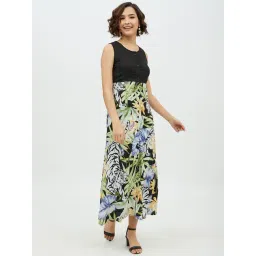 StyleStone Multicolor Floral Print Maxi Dress-picture-10
