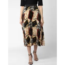 StyleStone Multicolor Printed Pleated Skirt-picture-10