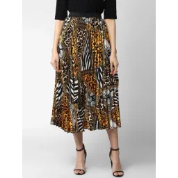 StyleStone Multicolor Printed Pleated Skirt-picture-13