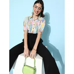 StyleStone Women Beautiful White Floral Fluid Tie-Up Jumpsuit-picture-11