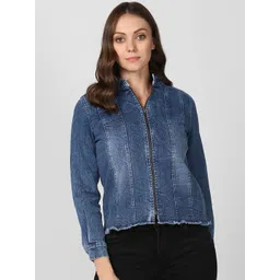 StyleStone Women Blue Solid Denim Jacket-picture-37