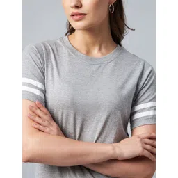 StyleStone Women Grey Striped Cotton Tracksuits image 2