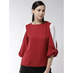 StyleStone Women Red Solid Top-picture-33